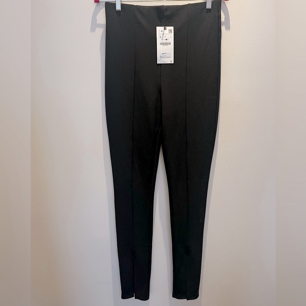 NWT Zara leggings with slit